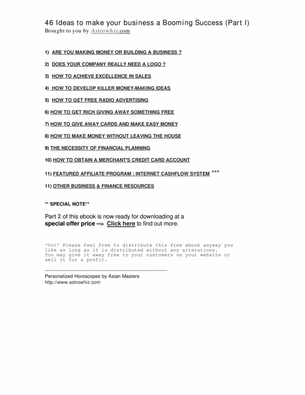 Product picture 46 Ideas to make your business a Booming Success