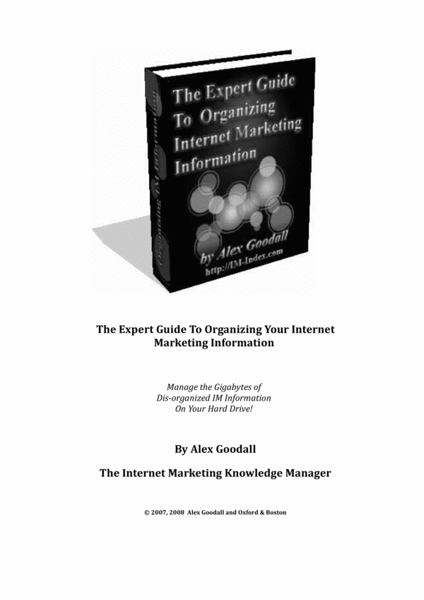 Product picture The Expert Guide To Organizing Your Internet